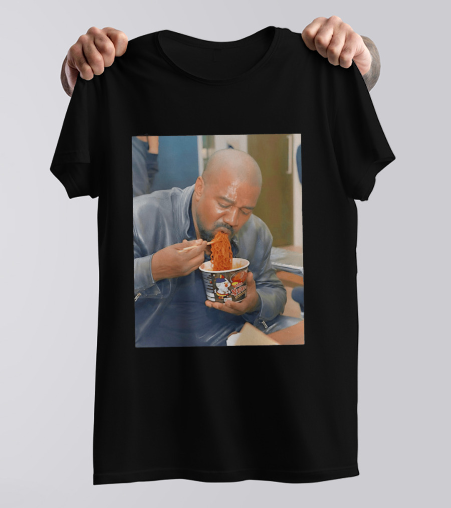 Buldak Bokkeum Myeon Kanye West Noodle Cup Spicy Challenge T-Shirt