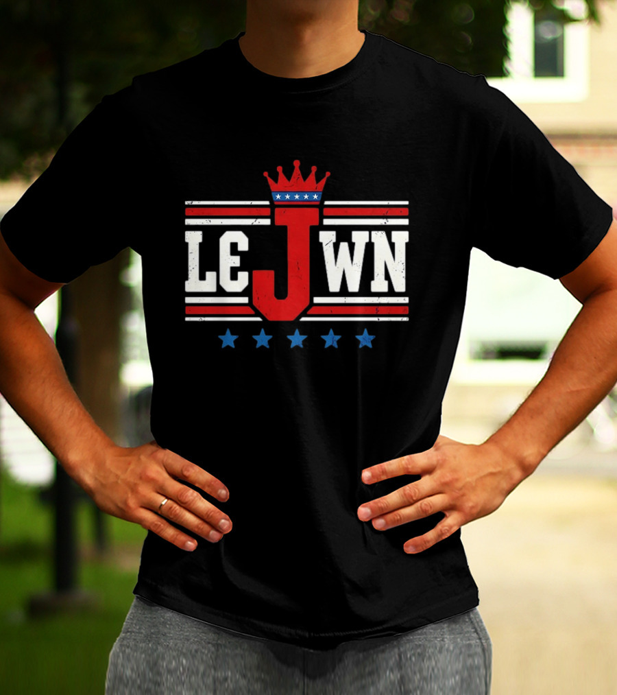 Philadelphia 76ers LeJWN NBA Crown Stars T-Shirt
