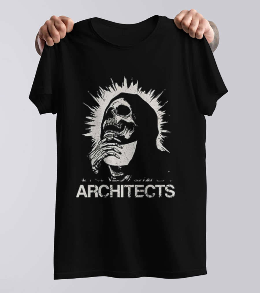 Architects Concert Whiplash Experience Vintage Inspired Skeleton T-Shirt