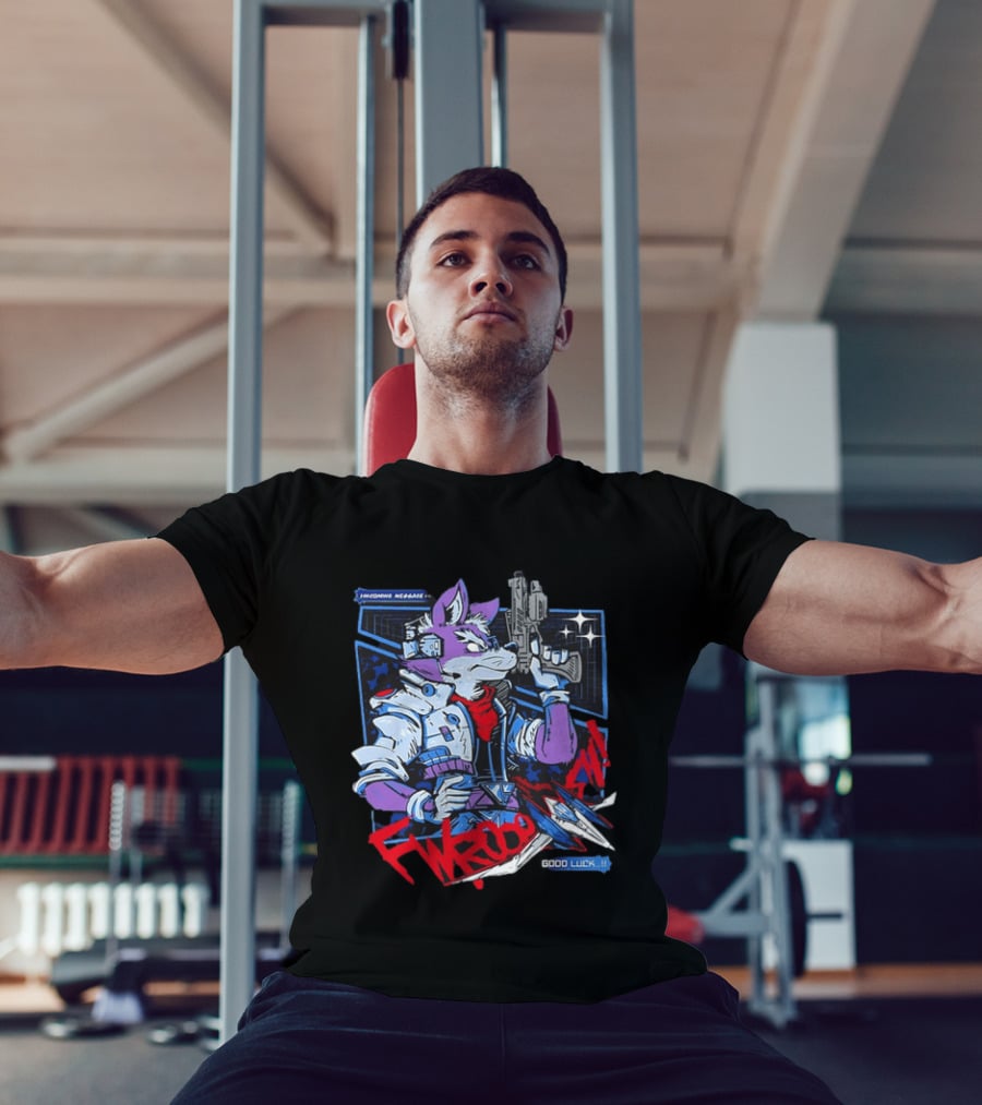 Incoming Message Fwooom Good Luck Star Fox Gaming T-Shirt