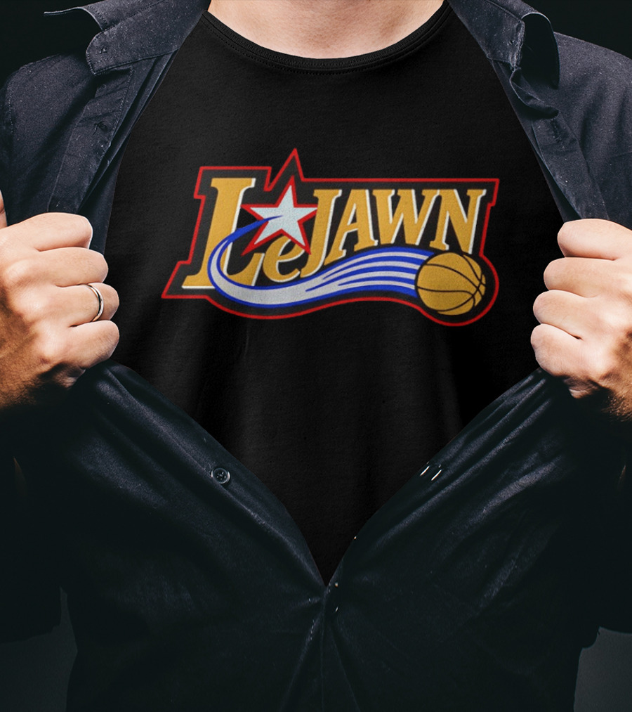 LeJawn Basketball Star Philadelphia 76ers LeBron James NBA 23 Niners T-Shirt