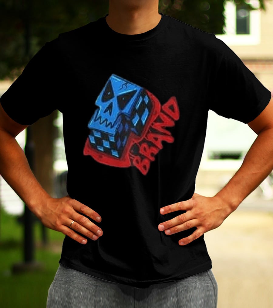 Don't Let Your Love For Somebody Overlook The Reality Of The Situation Skull Cube Brand T-Shirt