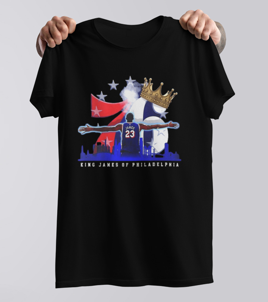 LeBron James NBA 76ers King James Of Philadelphia T-Shirt