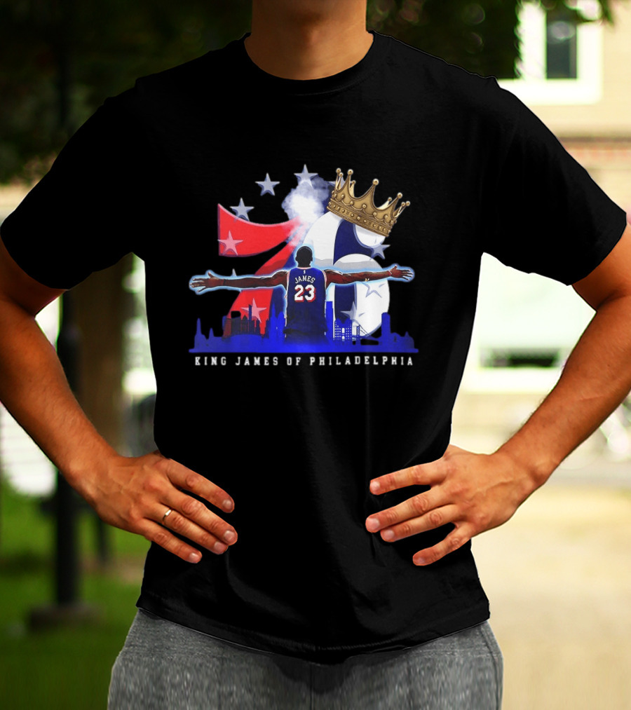 LeBron James NBA 76ers King James Of Philadelphia T-Shirt