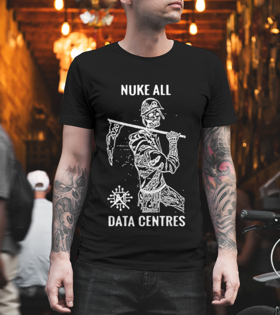 Nuke All Data Centres 2026 AI Skull Soldier Nuclear T-Shirt