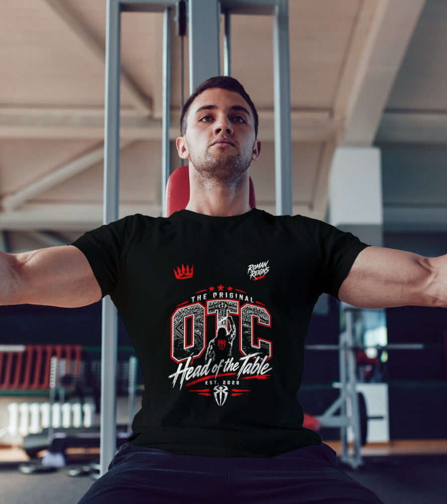 Roman Reigns The Original OTC Head Of The Table EST 2020 Crown Stars T-Shirt