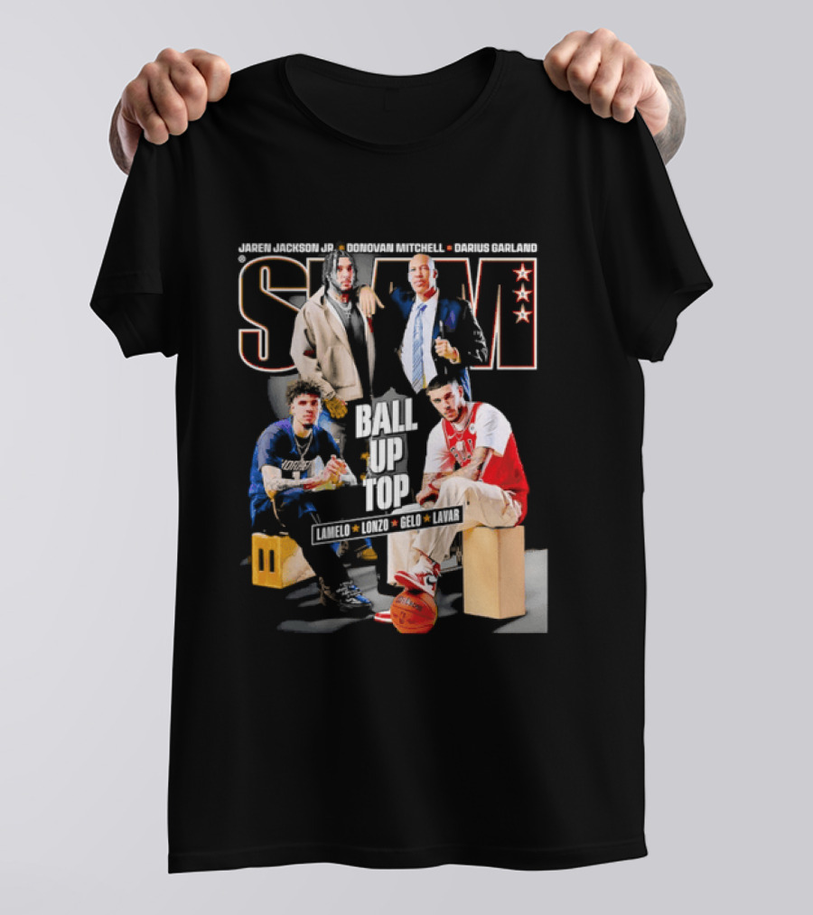 Slam Magazine Ball Up Top LaMelo Lonzo Gelo LaVar Chicago Bulls Legends T-Shirt