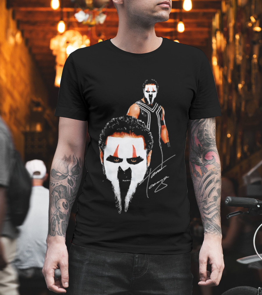 Tama Tonga Face Paint Mask Wrestler Signature T-Shirt