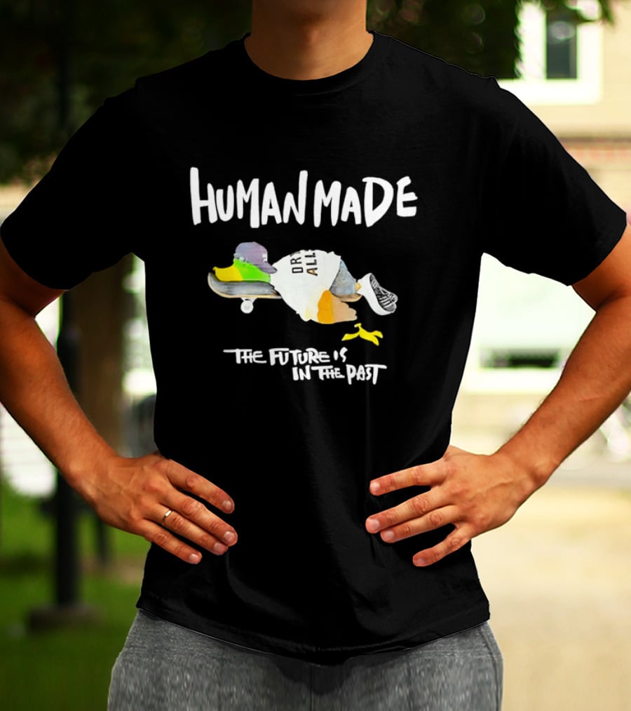 Human Made The Future Is In The Past Duck Skateboard T-Shirt
