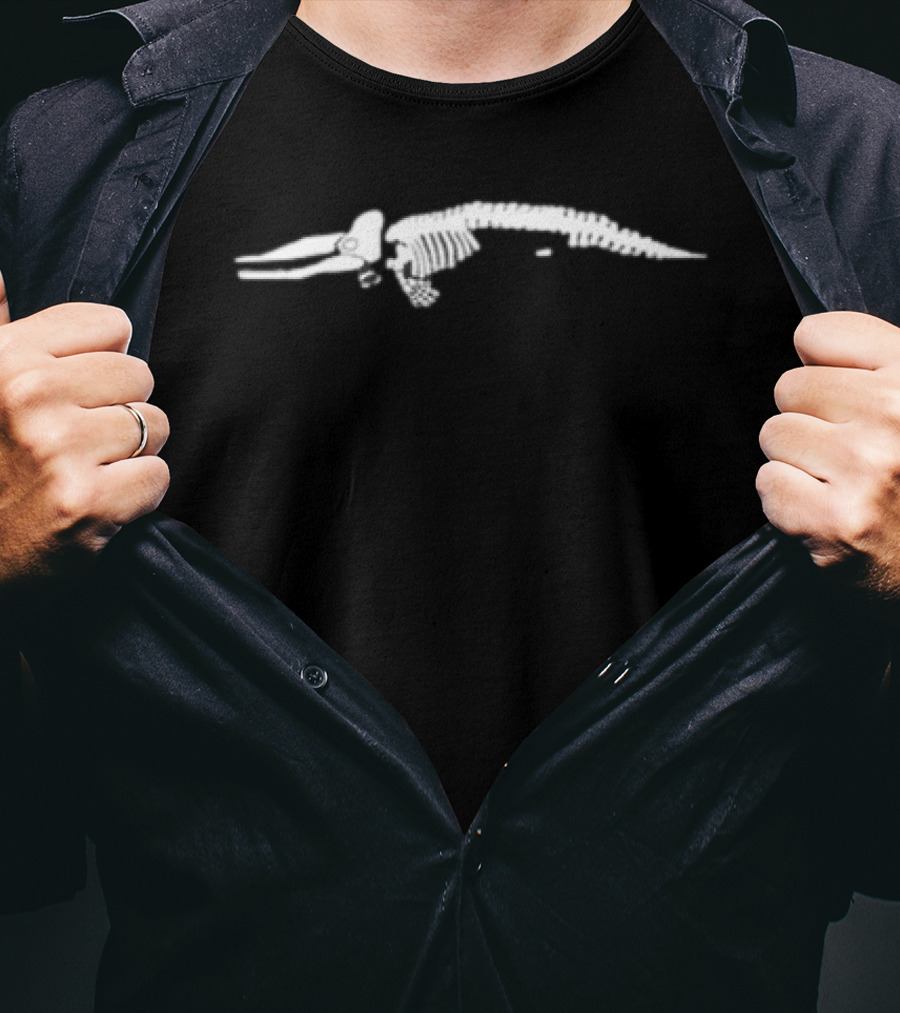 Worst Aquarium Ever New Bedford Whaling Museum Skeleton Whale T-Shirt