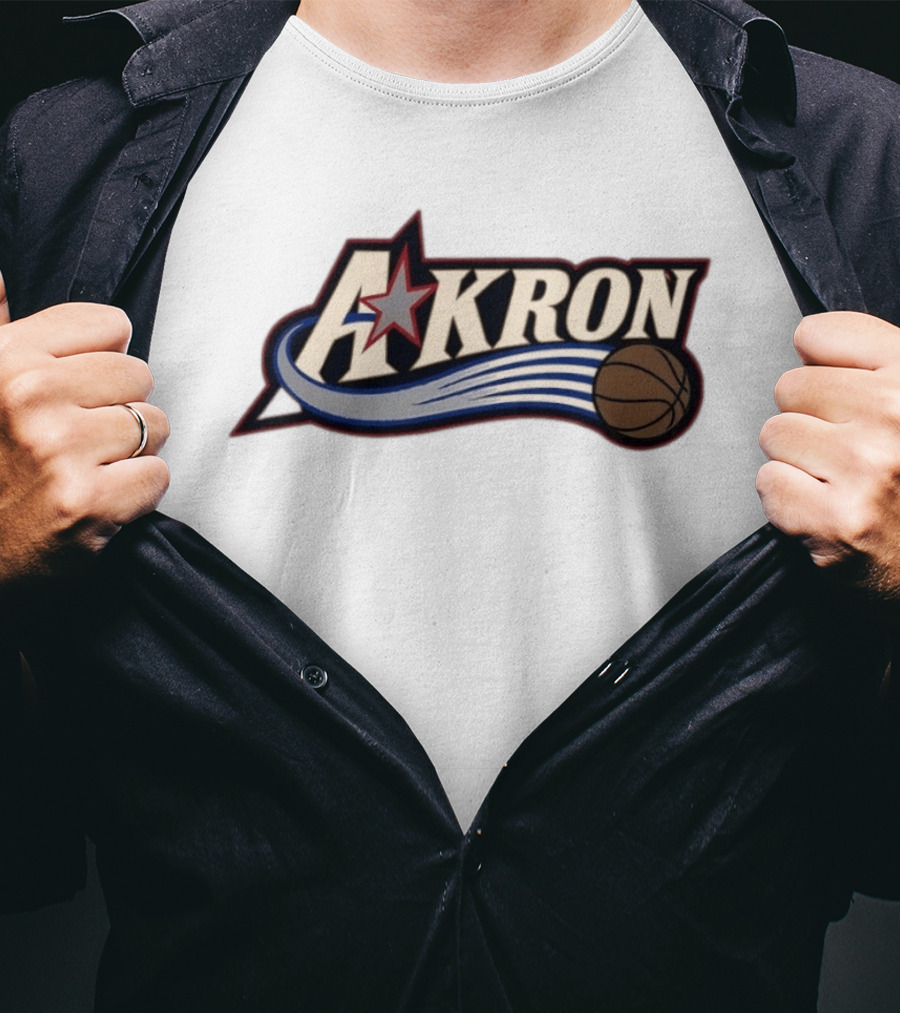 Akron Zips University Of Akron Philadelphia 76ers Basketball Star T-Shirt