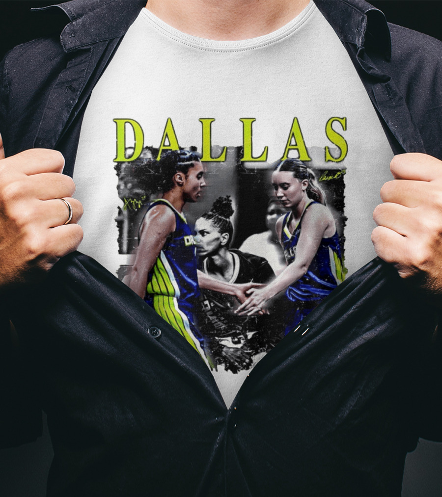 Dallas Wings Azzi Fudd Paige Bueckers WNBA 2026 Signatures T-Shirt