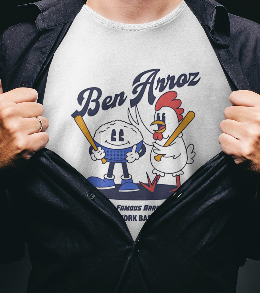 Ben Arroz New York Baseball Arroz Con Pollo Players T-Shirt