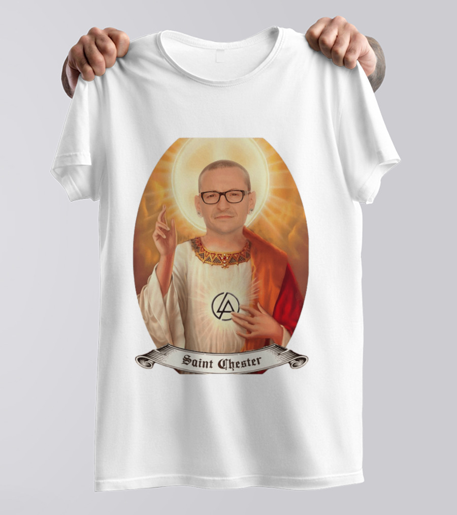 Chester Bennington Saint Chester Linkin Park Memorial T-Shirt