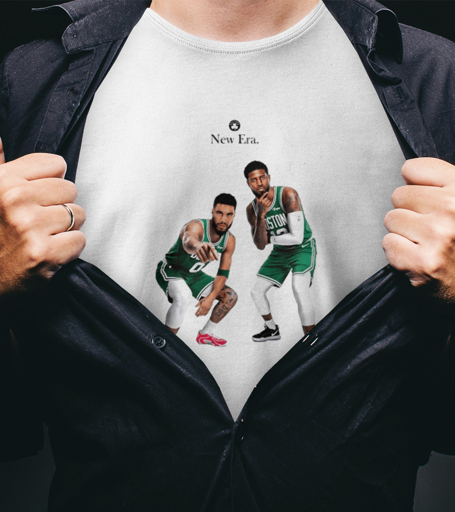 Boston Celtics Jayson Tatum Paul George New Era T-Shirt