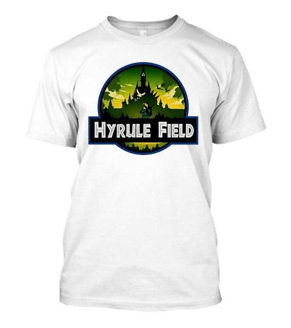 Hyrule Field Link Legend Of Zelda Jurassic Park Fusion T-Shirt