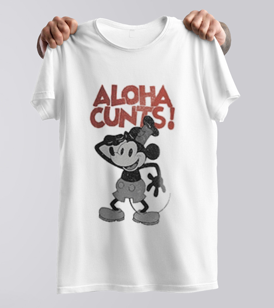 Aloha Cunts Mickey Saying Hello T-Shirt