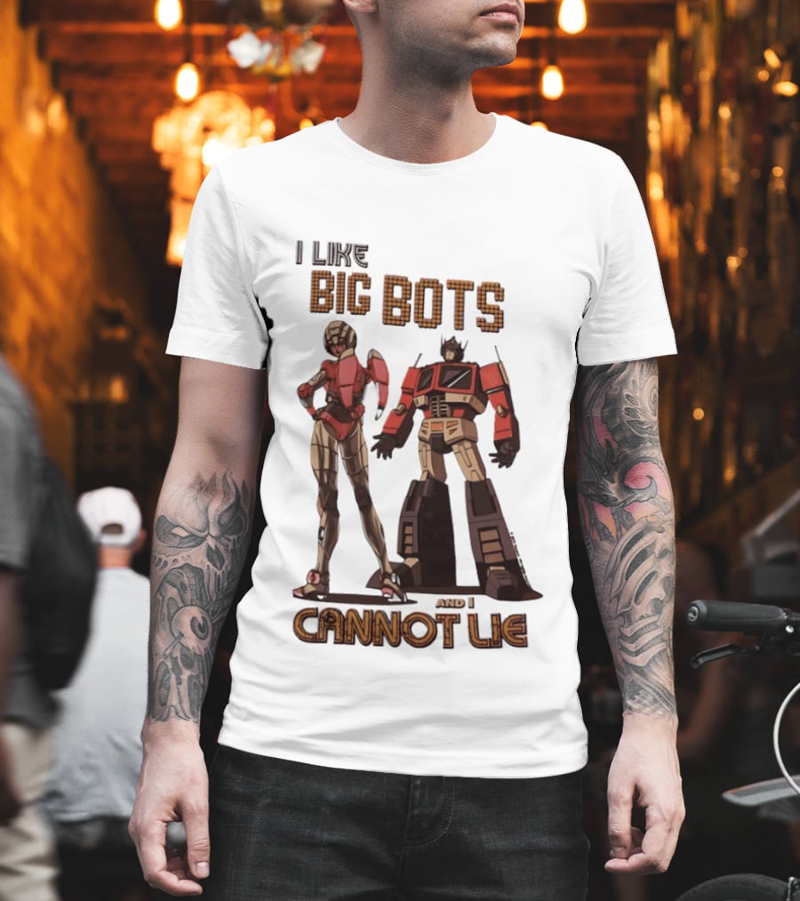 I Like Big Bots And I Cannot Lie Optimus Prime Elita One Transformers Generation 1 T-Shirt