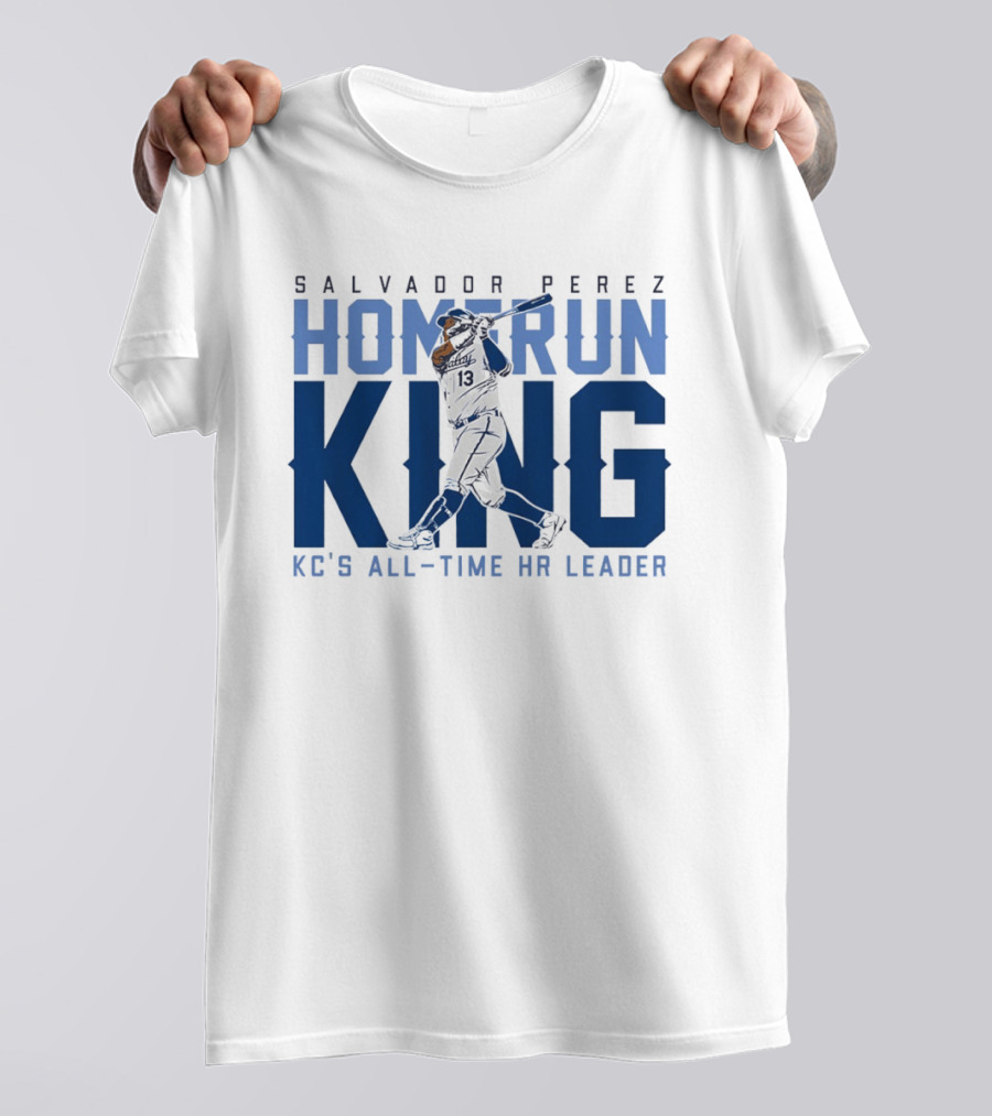 Salvador Perez Home Run King KC's All Time HR Leader T-Shirt