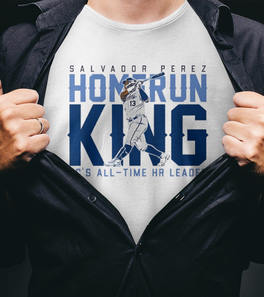 Salvador Perez Home Run King KC's All Time HR Leader T-Shirt