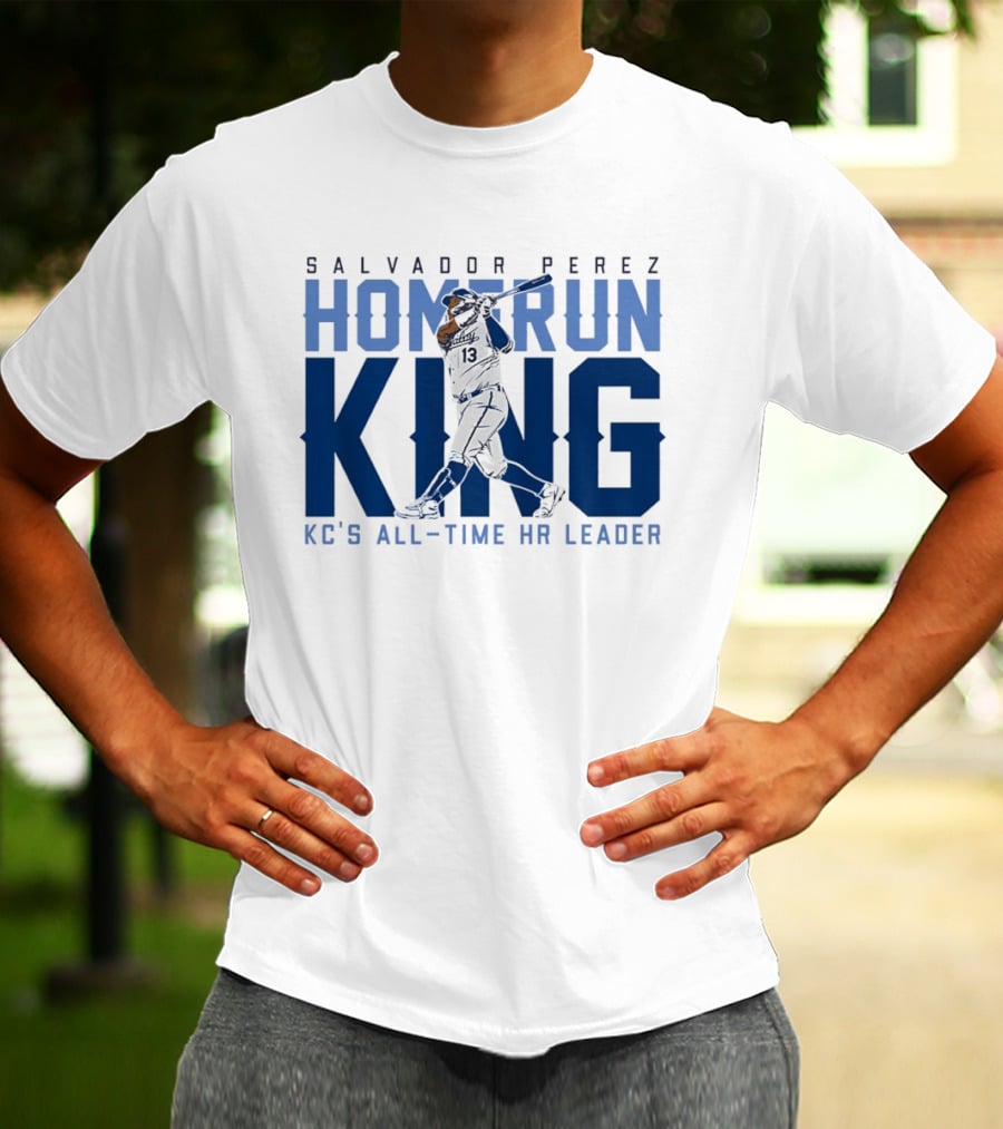 Salvador Perez Home Run King KC's All Time HR Leader T-Shirt