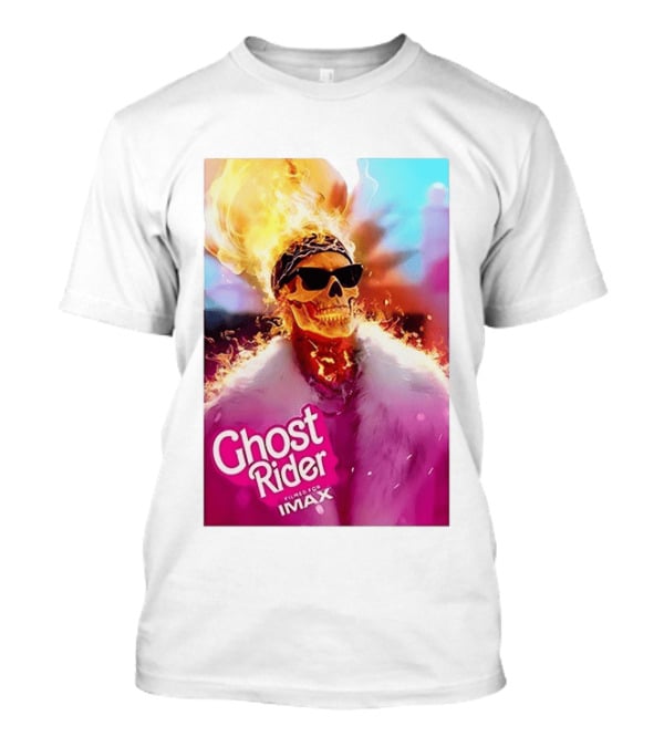 Ghost Rider Filmed For IMAX Flaming Skull T-Shirt