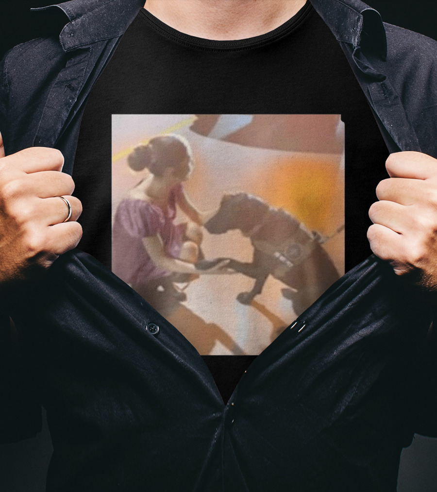 Ariana Grande Slipping Down With Dog T-Shirt