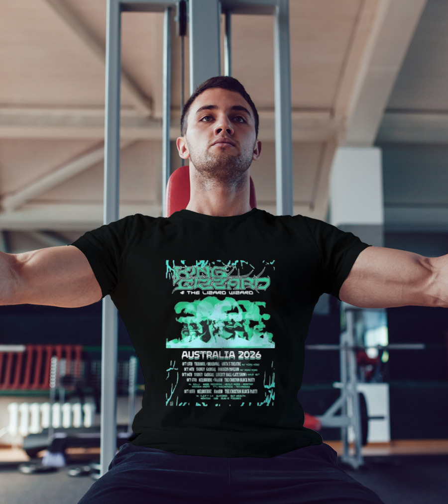 King Gizzard And The Lizard Wizard Australia 2026 Tour Chevalier Darwin Paddo Liberty Hall The Croxton Hotel T-Shirt