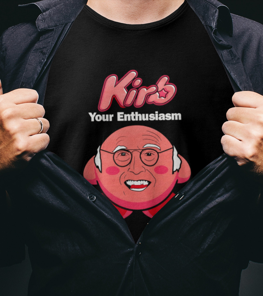 Kirb Your Enthusiasm Kirby Larry David T-Shirt