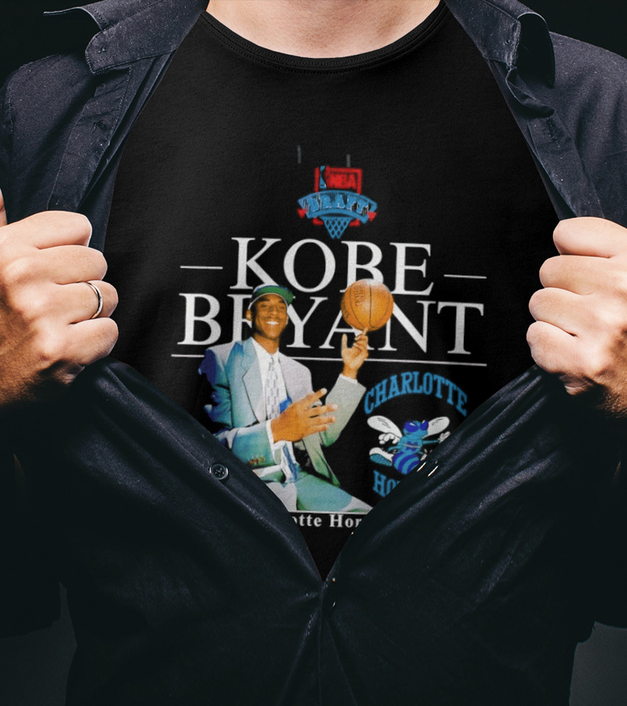 Kobe Bryant Charlotte Hornets RD 1 Pick 13 T-Shirt