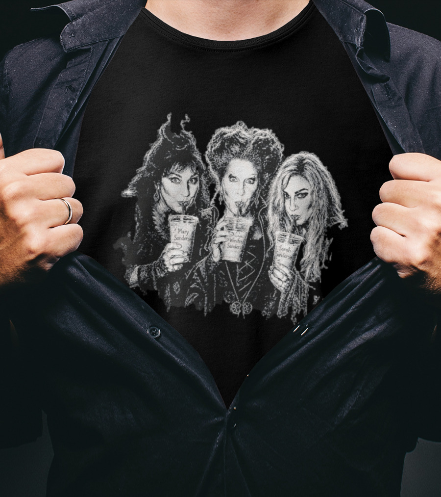 Hocus Pocus Sanderson Sisters Mary Winifred Sarah Iced Coffee Disney Halloween 2026 T-Shirt