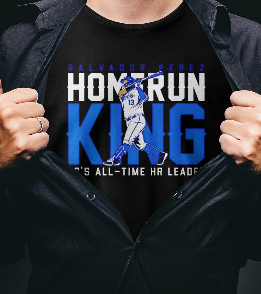 Salvador Perez Homerun King KC's All Time HR Leader T-Shirt