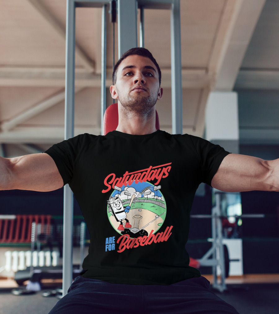 Saturdays Are For Baseball Beer Batter Classic Game Field Fun T-Shirt