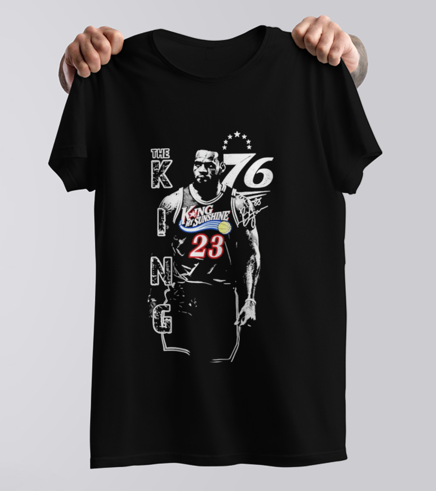 LeBron James The King 23 My Sunshine 76 Iconic Basketball Star T-Shirt