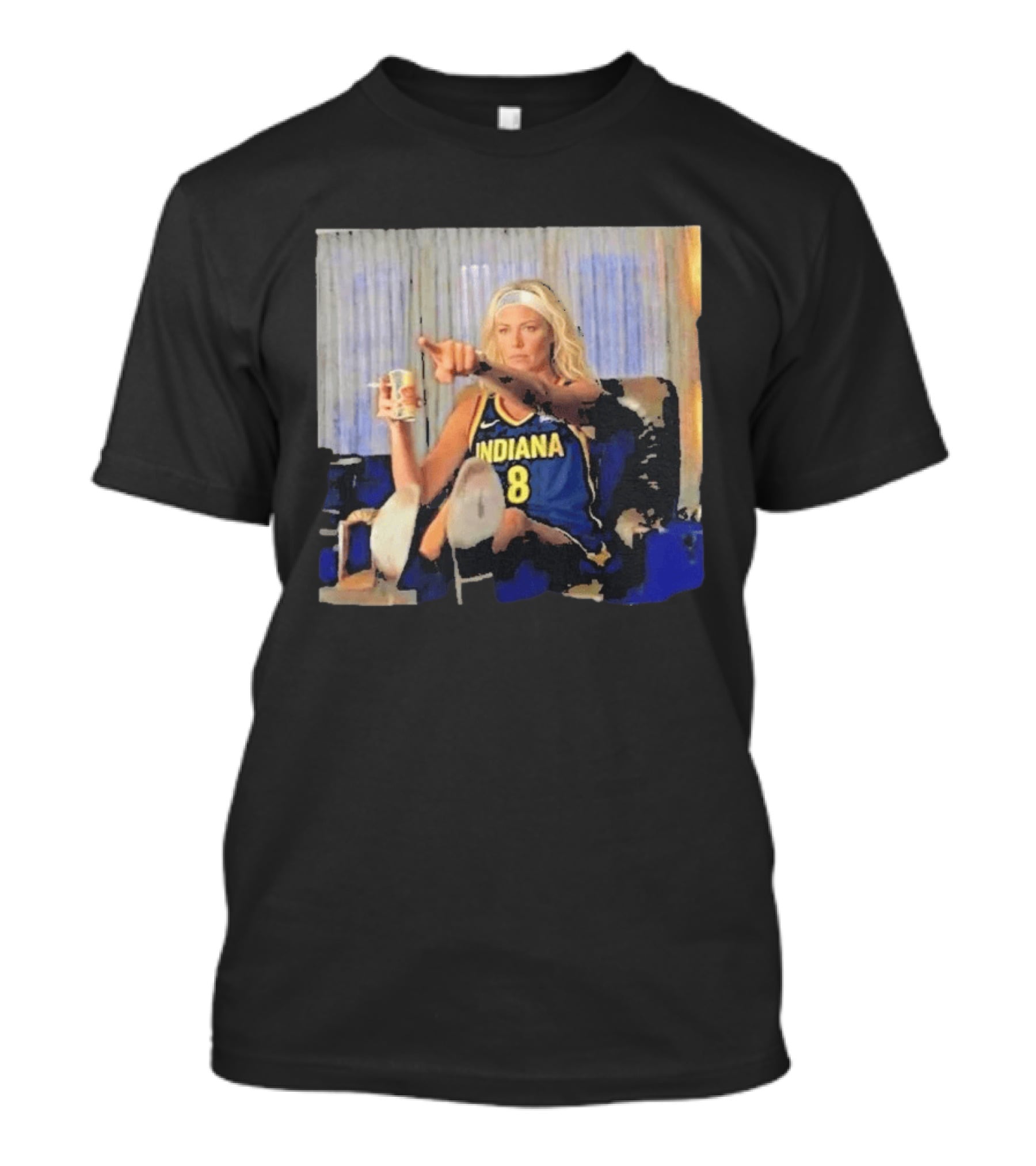 Sophie Cunningham Indiana Number 8 Rick Dalton Leonardo DiCaprio Pointing Scene T-Shirt