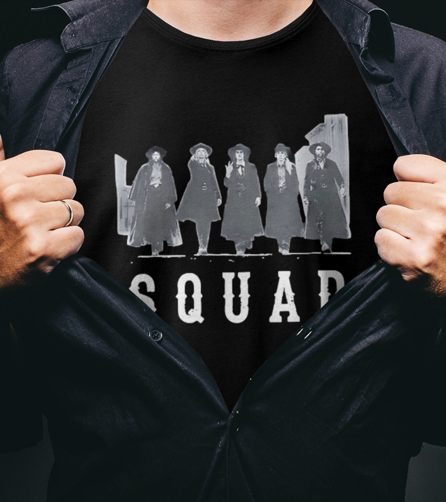 SQUAD Western Movie Characters Clint Eastwood Cowboy T-Shirt