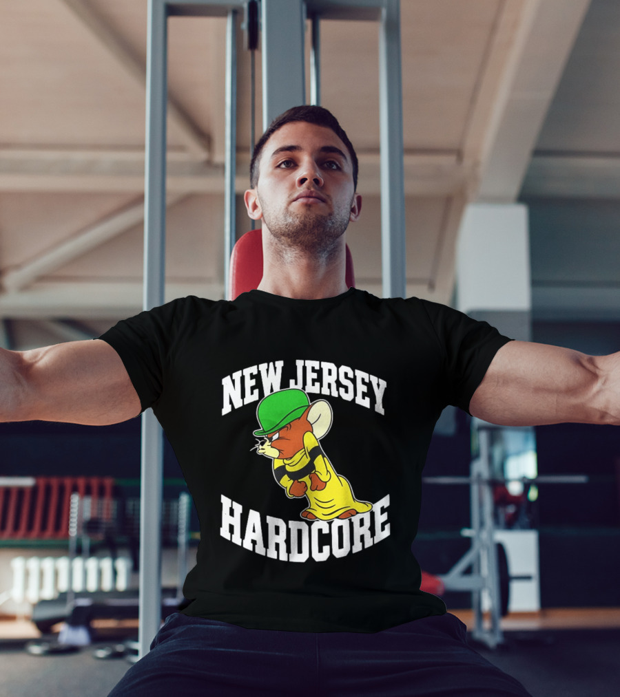 New Jersey Hardcore Jerry Mouse Green Cap T-Shirt