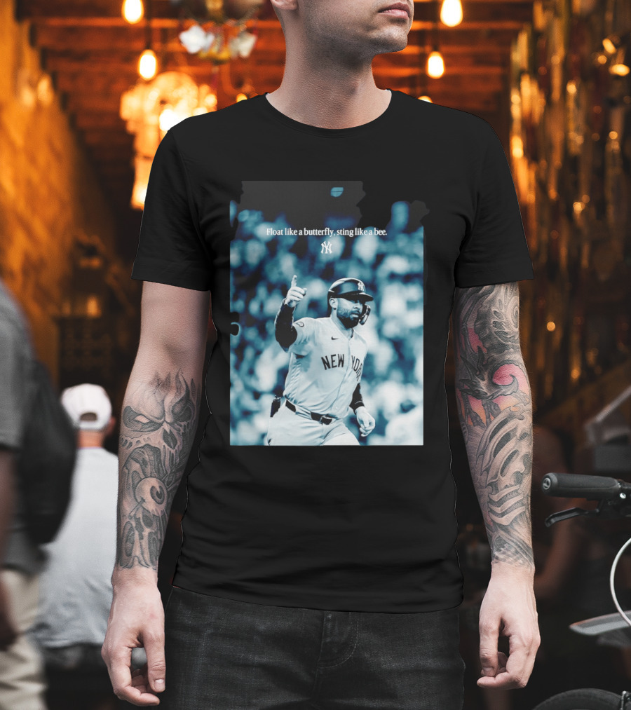 New York Yankees Float Like A Butterfly Sting Like A Bee T-Shirt