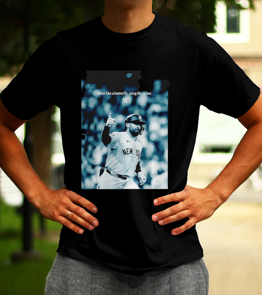 New York Yankees Float Like A Butterfly Sting Like A Bee T-Shirt