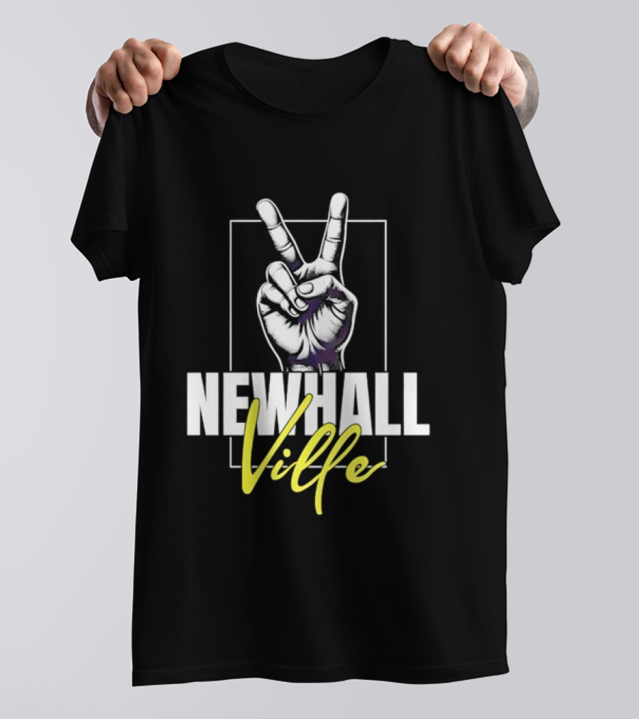 Newhall Ville Peace Gesture Hand T-Shirt