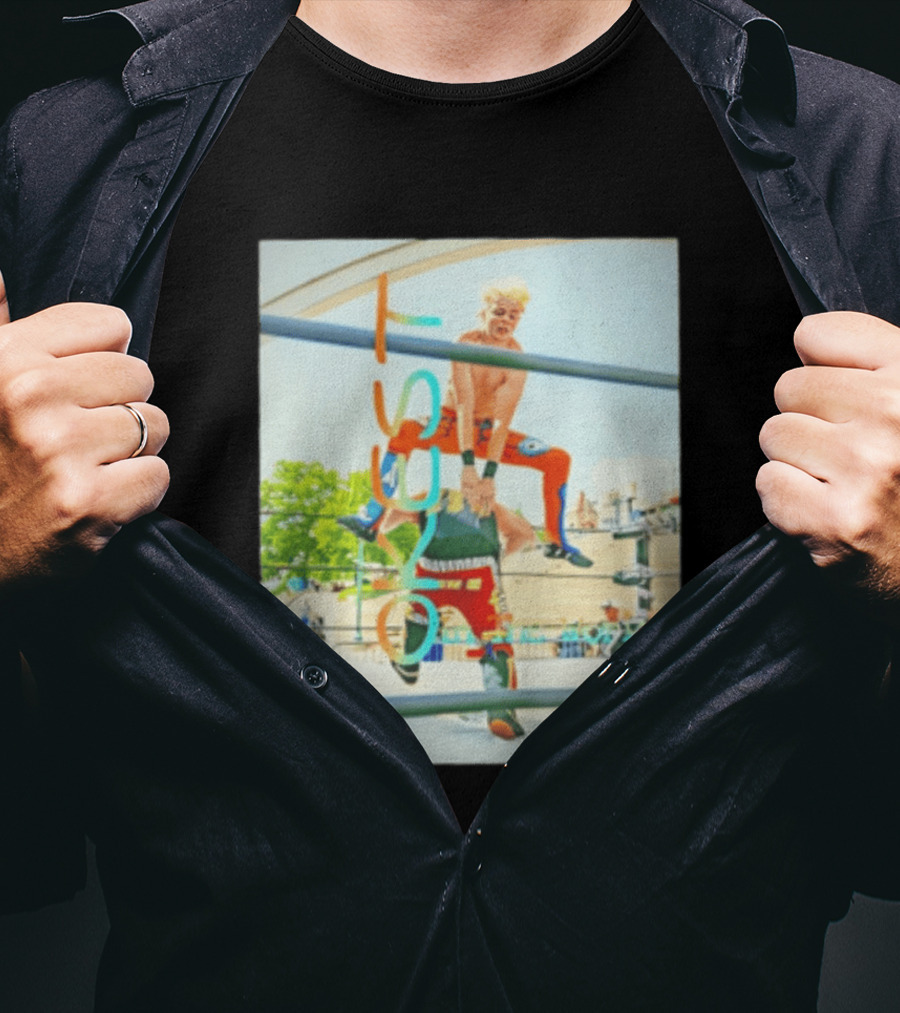 OKest Leapfrog In The World Wrestling Event Colorful Spectacle T-Shirt
