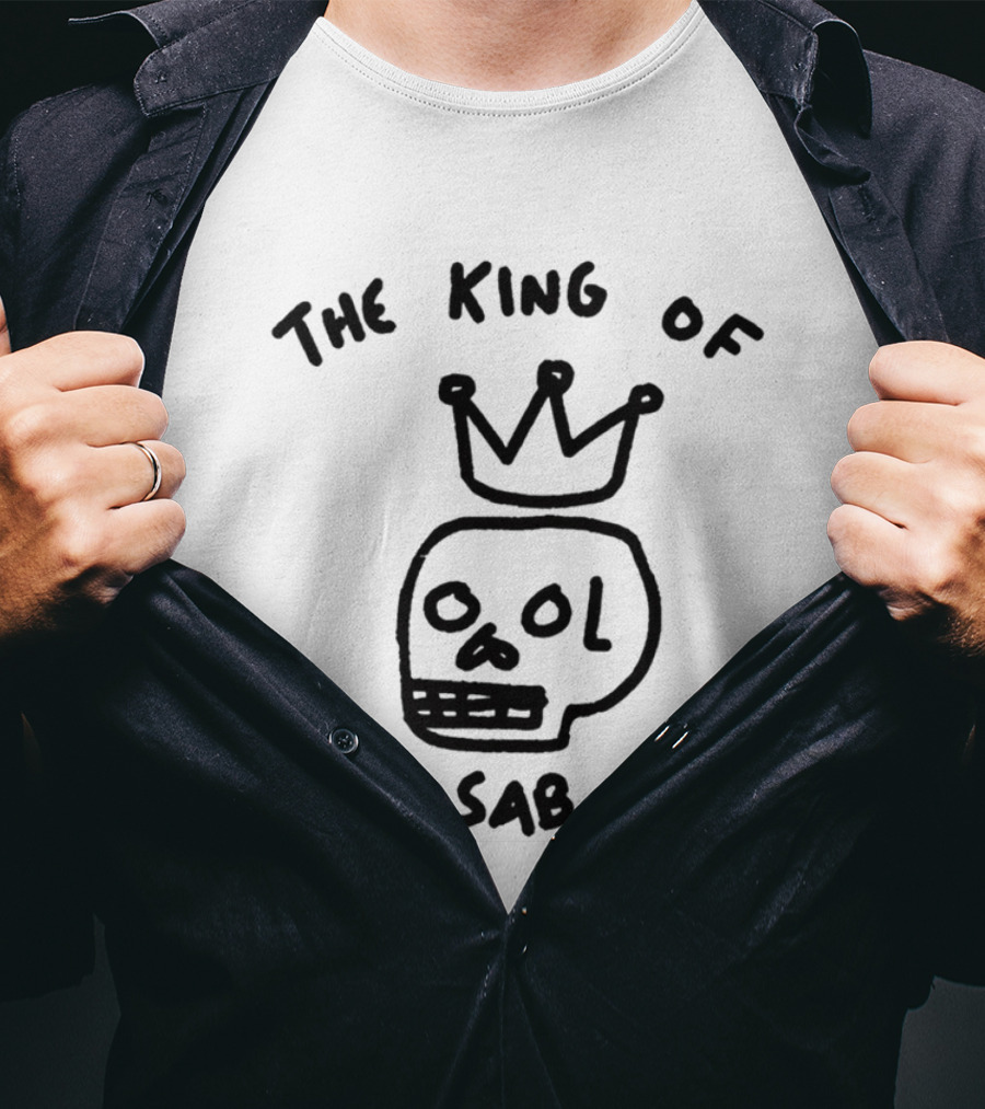 The King Of Self Sabotage Skull Crown Humor T-Shirt