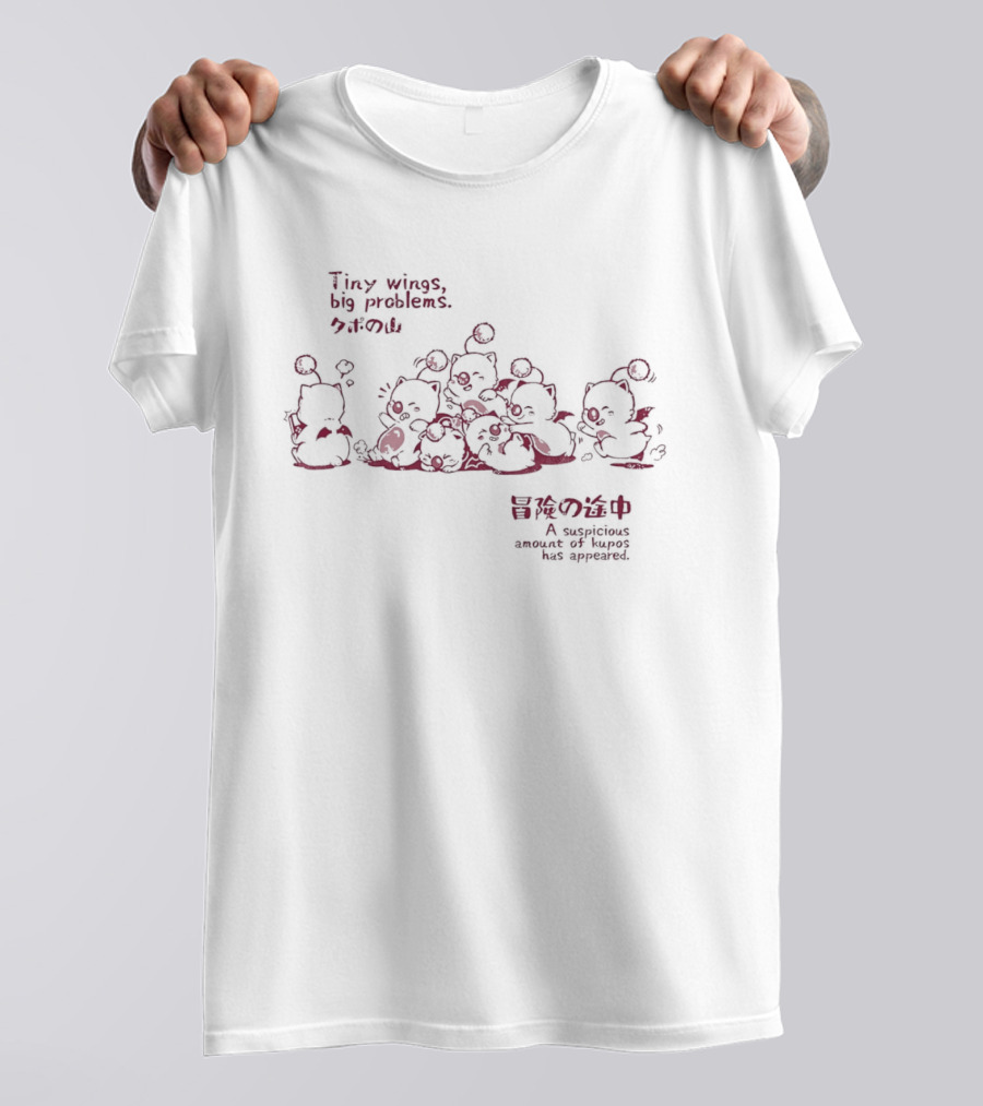 Tiny Wings Big Problems Kupo Creatures Suspicious Amount Appeared T-Shirt