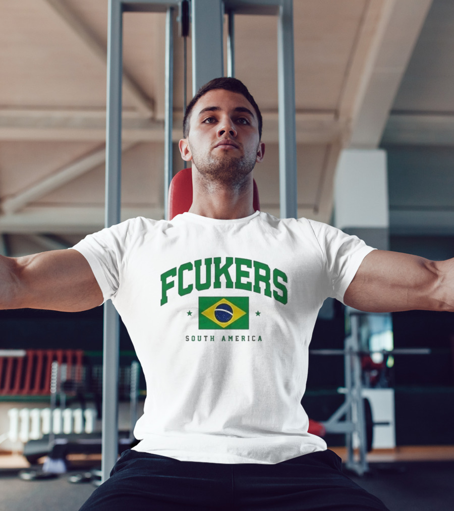 FCUKERS Brasil South America Brazil Flag T-Shirt