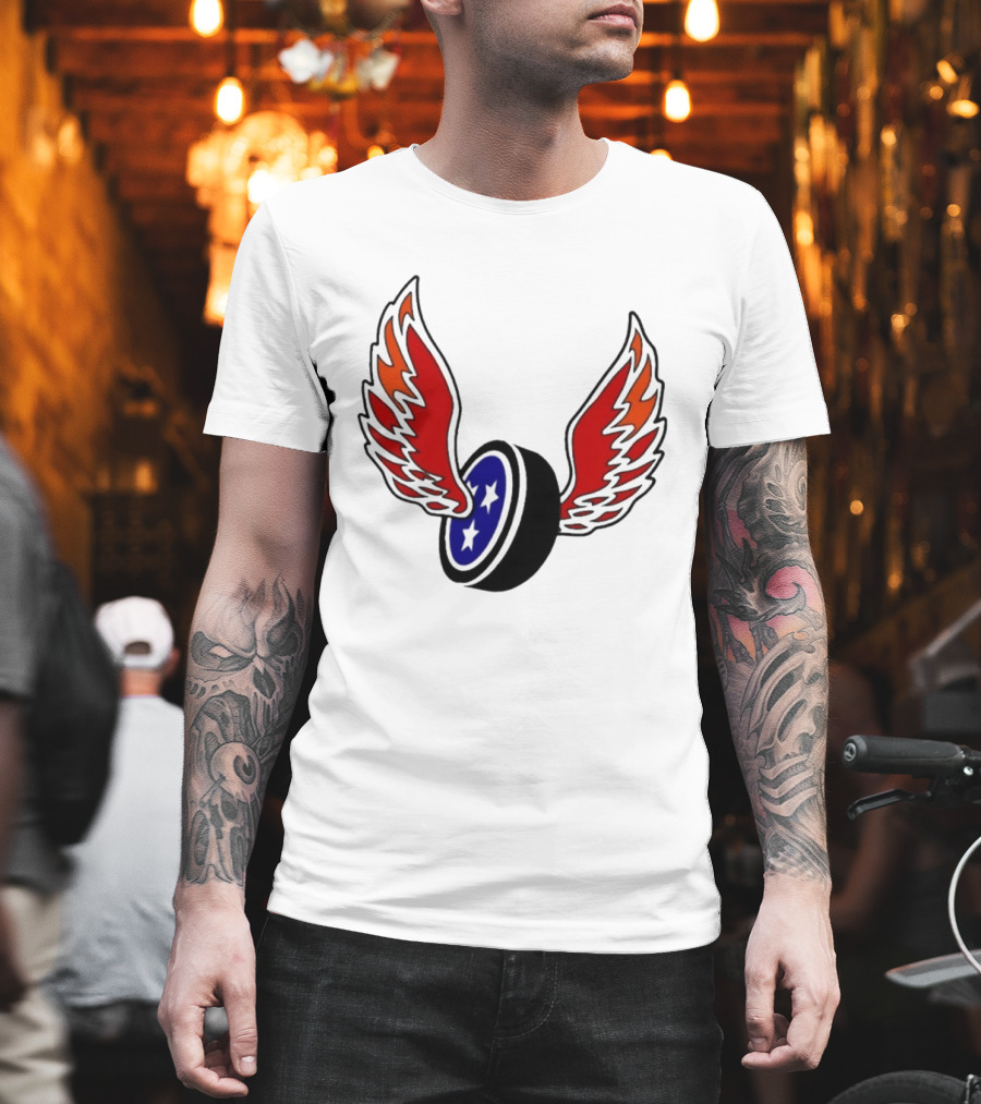 Joey Aguilar Knoxville Speed Three Star Winged Wheel T-Shirt