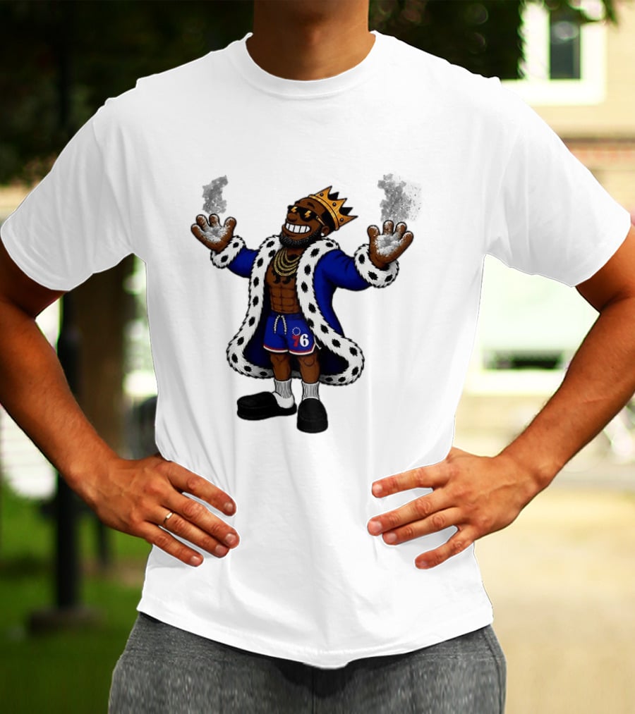 Philadelphia 76ers Muppet King With Crown And Robe T-Shirt