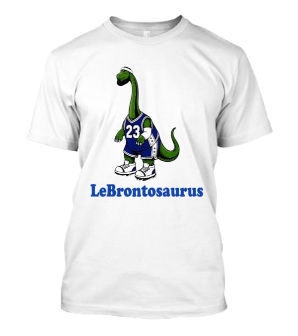 LeBrontosaurus 23 Dinosaur Basketball Player T-Shirt