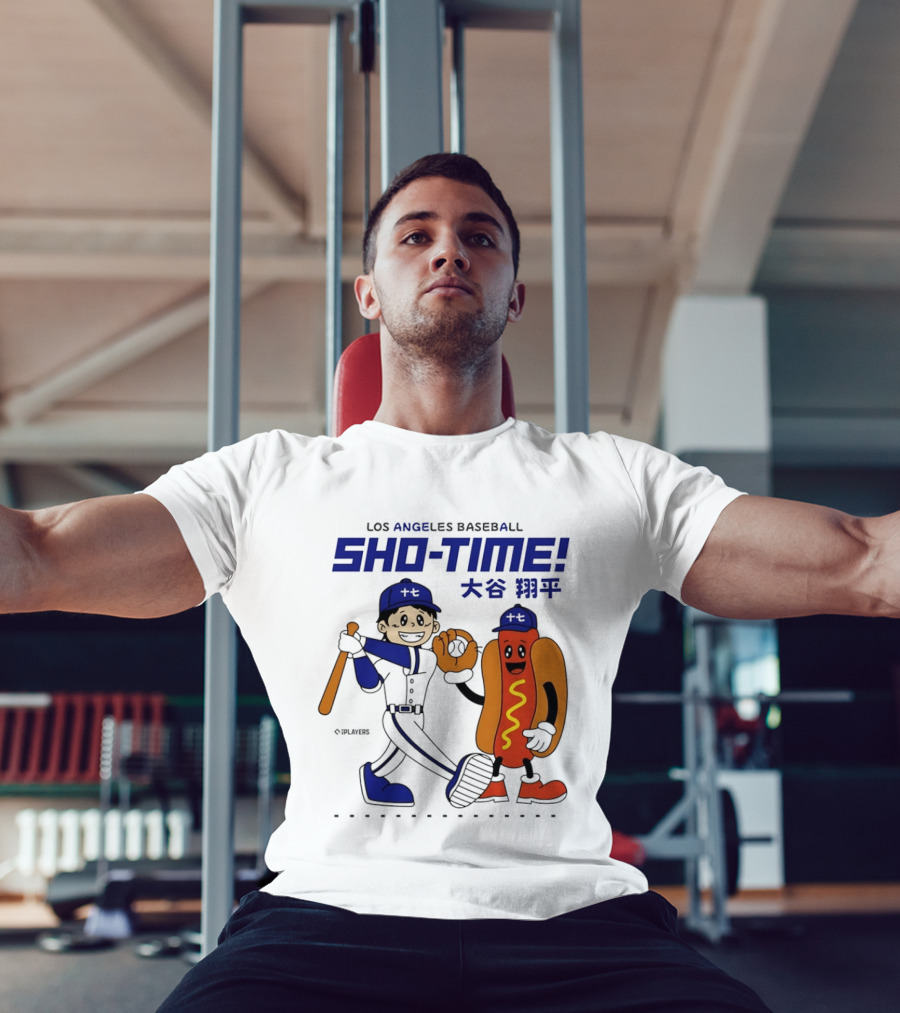 Los Angeles Baseball Shohei Ohtani Sho Time Animated Characters T-Shirt
