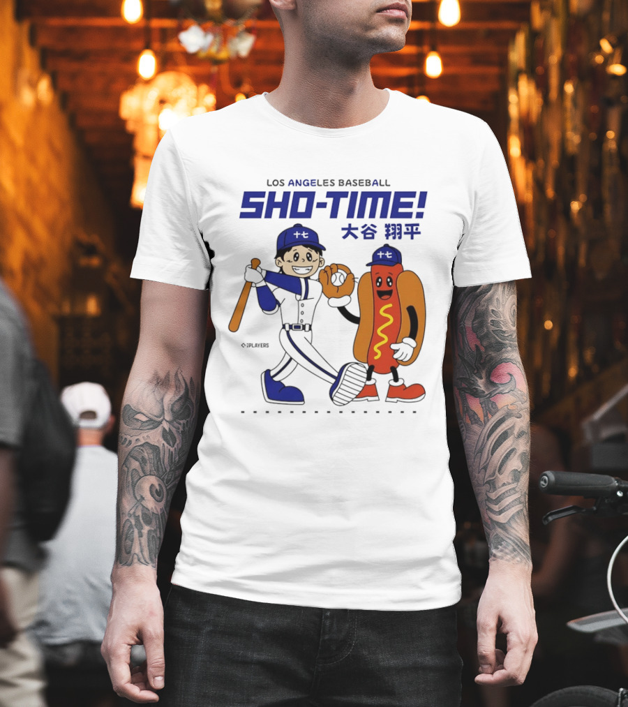 Los Angeles Baseball Shohei Ohtani Sho Time Animated Characters T-Shirt