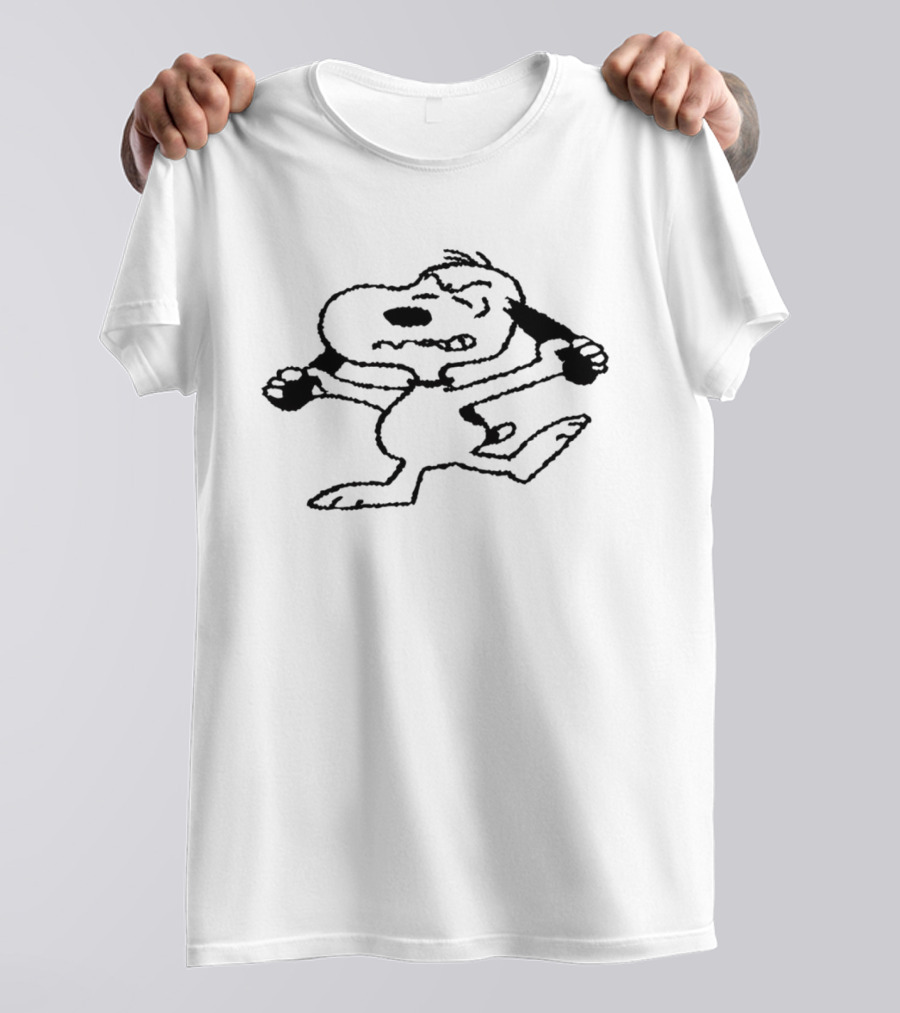 Snoopy Holding Knives Cartoon T-Shirt